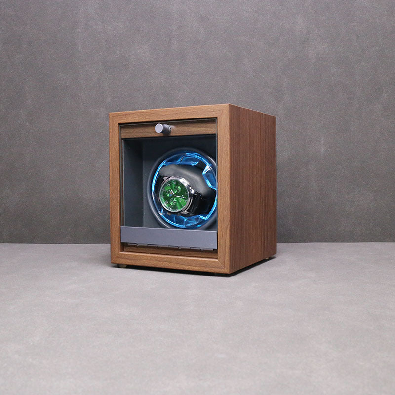 Single Watch Winder For Automatic Watches Case Mute Carbon Fibre Antimagnetic Mechanical Storage Watchs Box