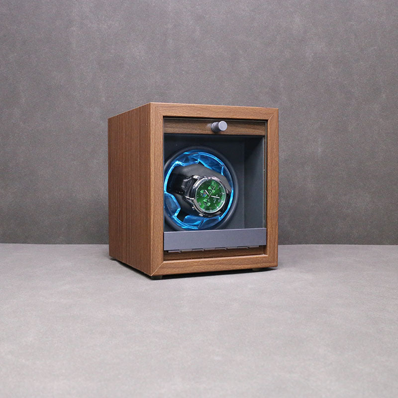 Single Watch Winder For Automatic Watches Case Mute Carbon Fibre Antimagnetic Mechanical Storage Watchs Box